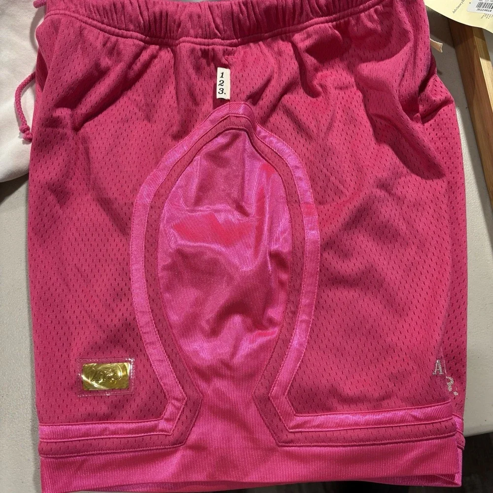 [NEW] Advisory Board Crystals Abc. 123. Basketball Shorts Men's Medium Mesh Pink